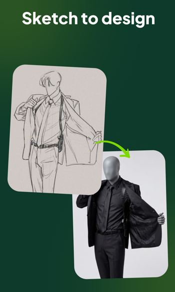 Sketch to design with AI