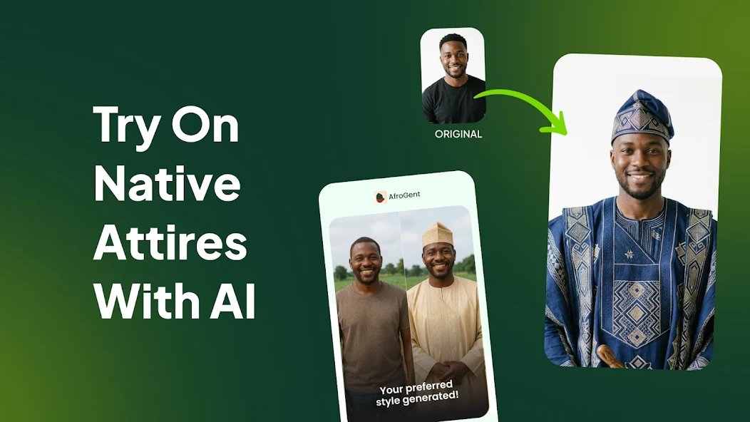 Try on native attires with AI in AfroGent